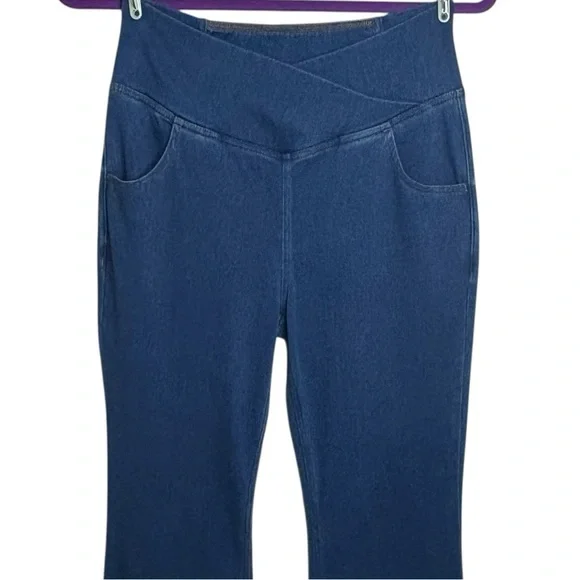 HALARA Women's Flare Jeans - Blue - Picture 3 of 14